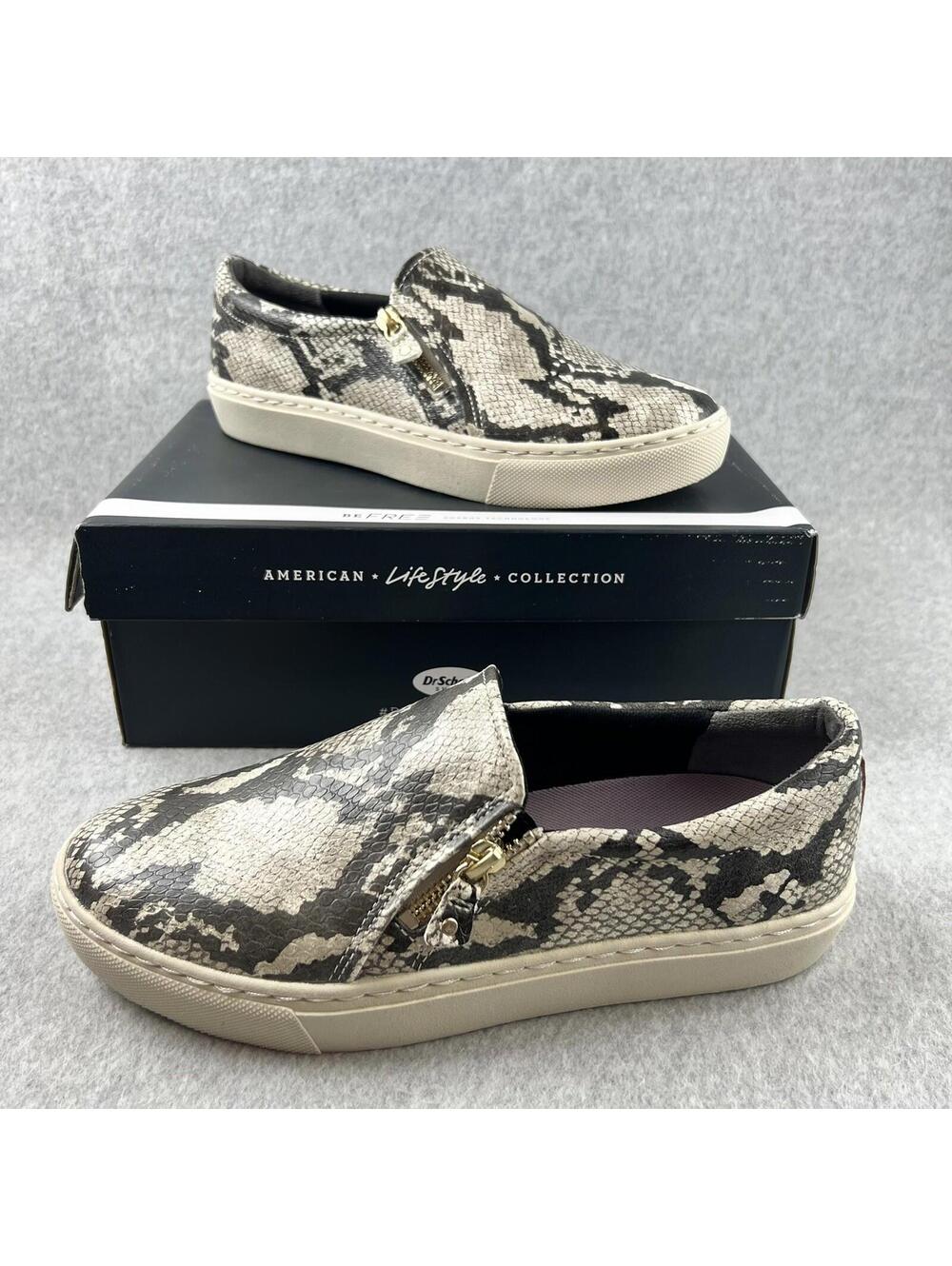 Dr. Scholl's Slip on Shoes Womens Size 9 Faux Snake Skin Walking Comfort Insole